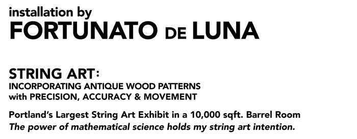String Art: Portland's Largest String Art Exhibit in a 10,000 sqft. Barrel Room